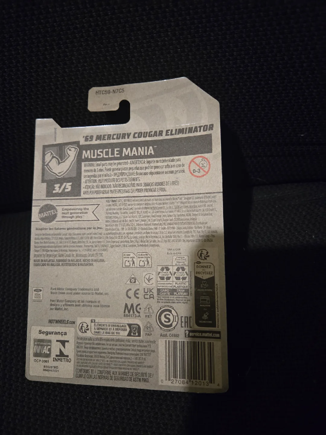 Hot Wheels '69 Mercury Cougar Eliminator image indicator(2)