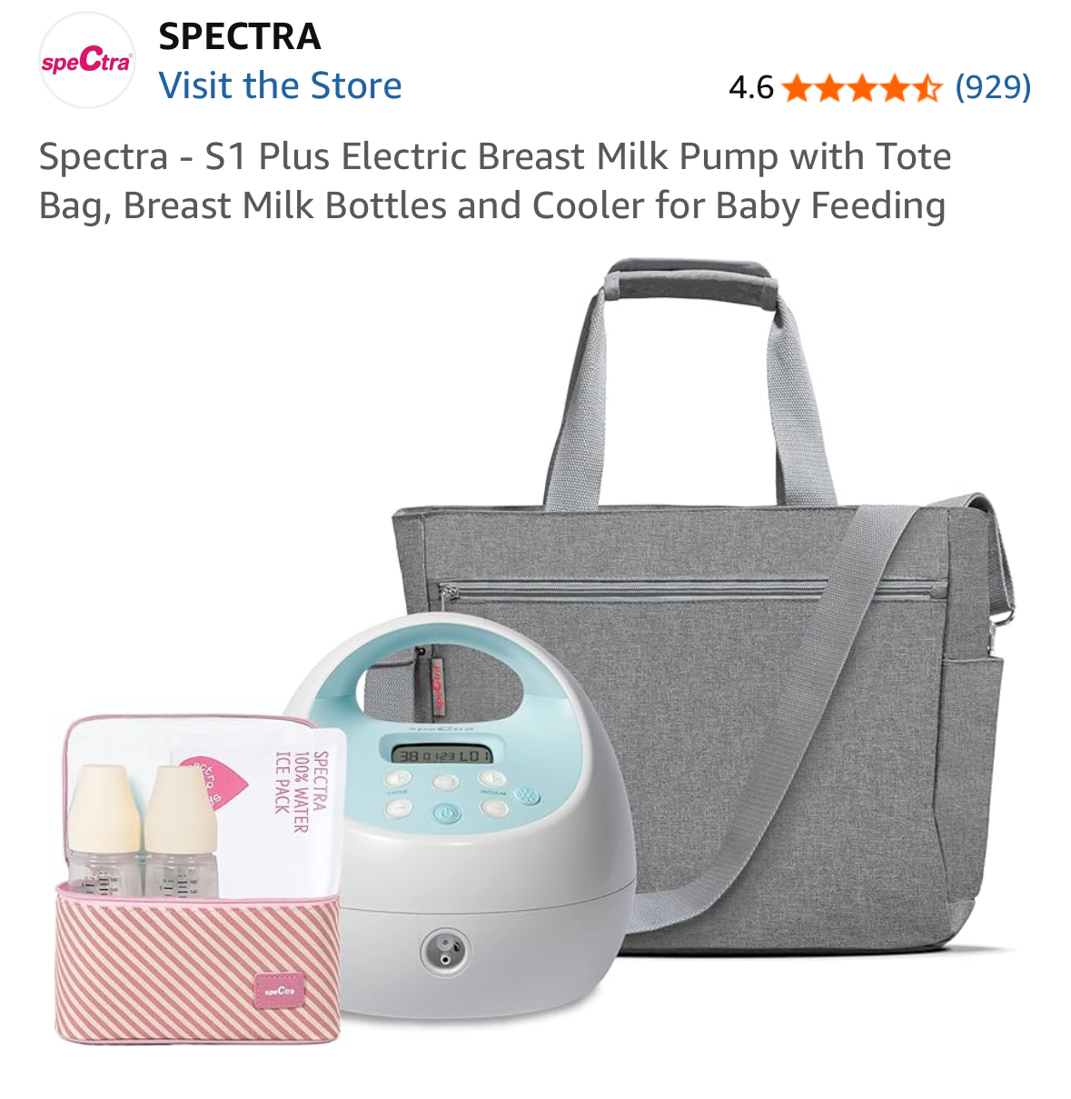 Spectra S1 Plus Electric Breast Pump