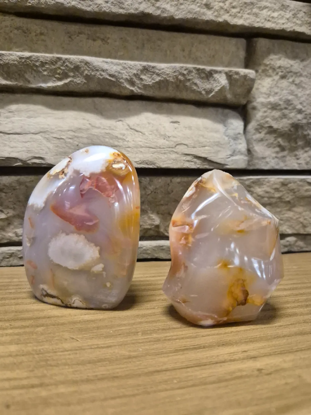 Free Shape Polished Flower Agate Crystal Stone thumbnail