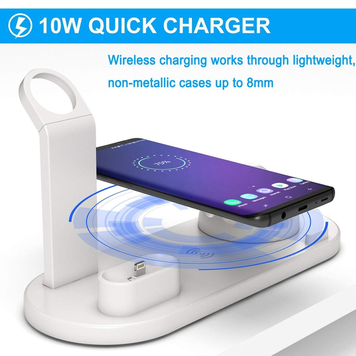 Wireless Charger, 3 in 1 Wireless Charging Dock - photo 2