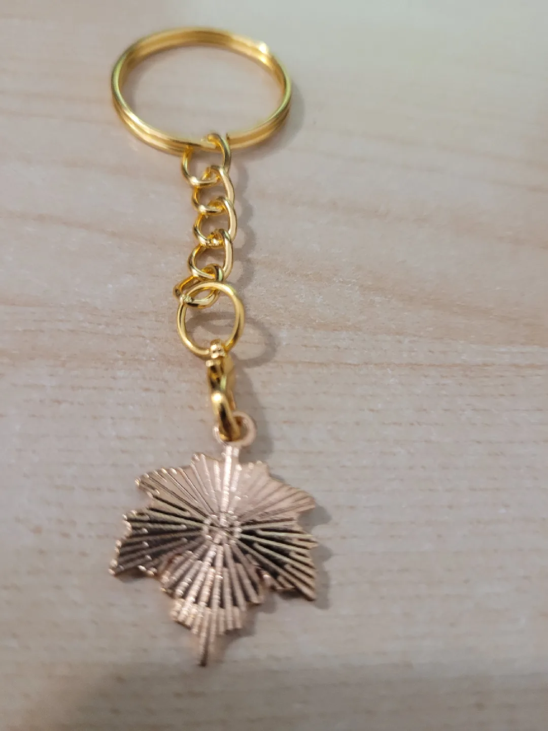 Maple Leaf Keychain - Black & Golden image indicator(3)