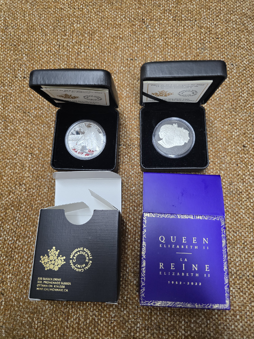Royal Canadian Mint $20 Fine Silver Coins $115 &$150