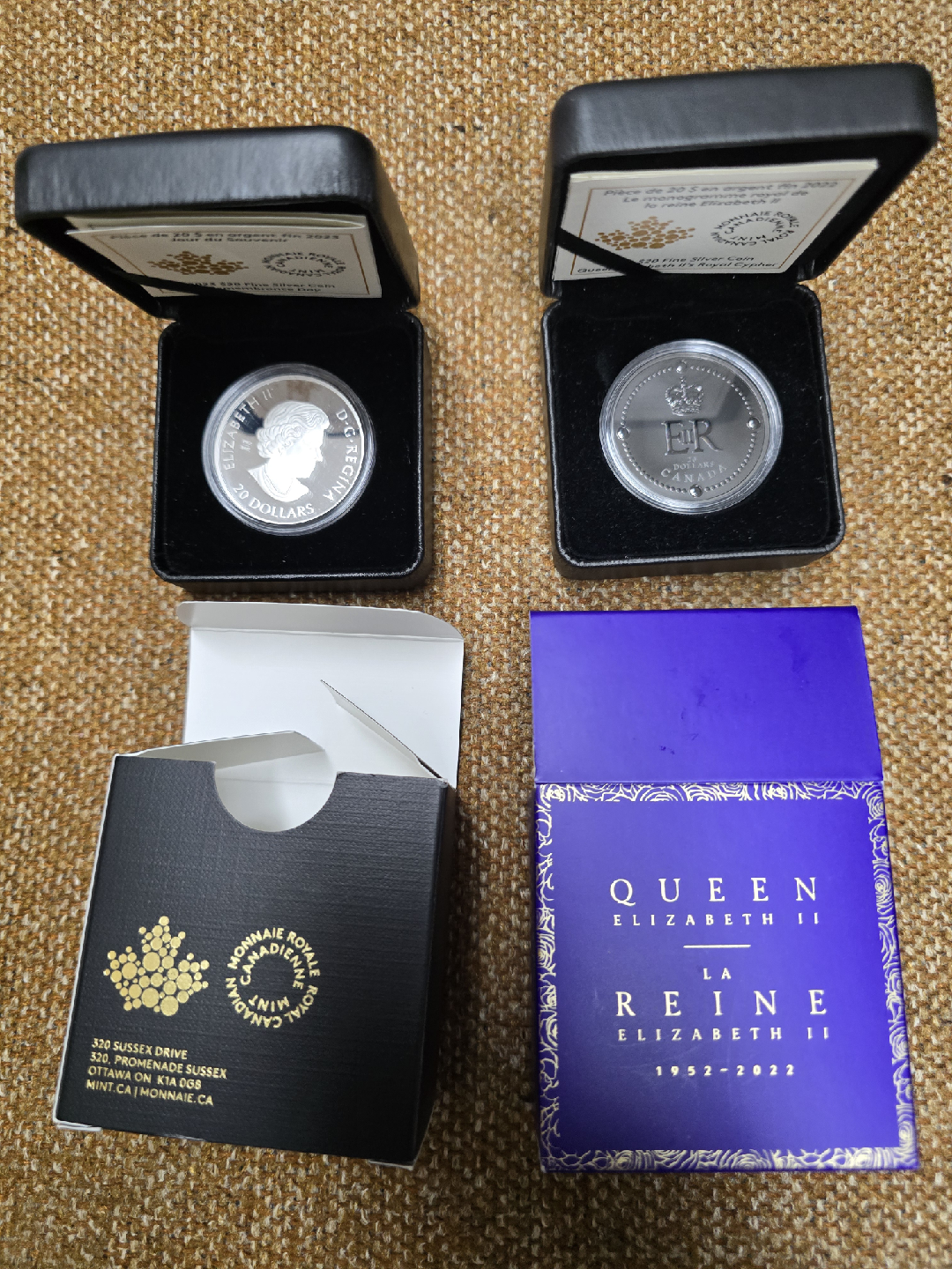 Royal Canadian Mint $20 Fine Silver Coins $115 &$150 - photo 2