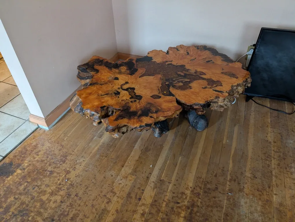 Unique Natural Wood Coffee Table image indicator(5)