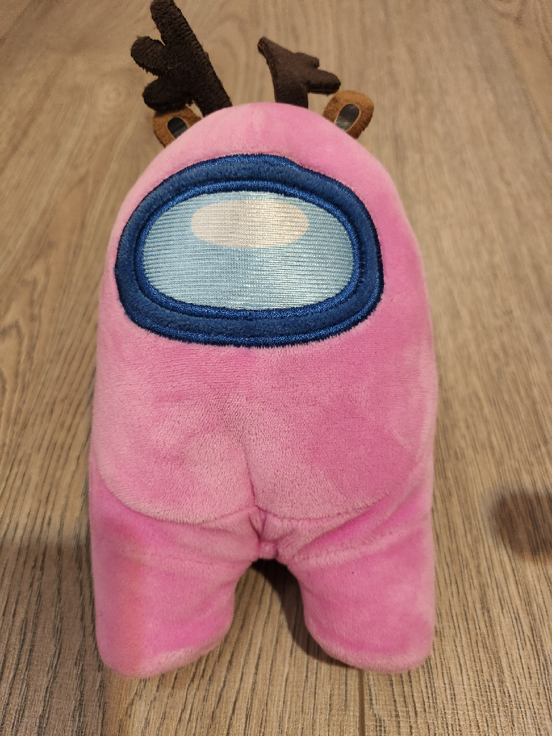 Among Us Pink Plush with Antlers