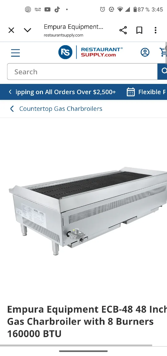 Radiance Gas Charbroiler Grill image indicator(3)