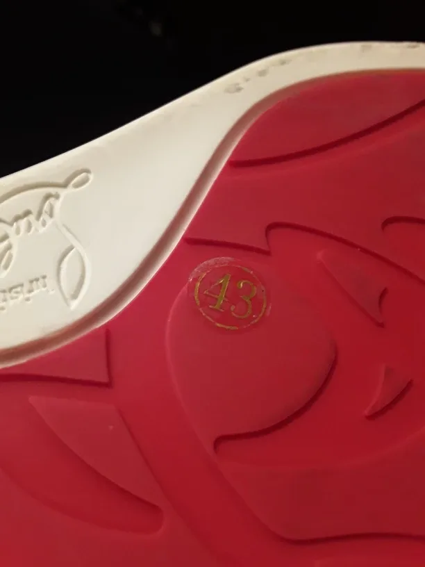 Christian Louboutin Glitter Spike Slip-On Sneakers, Size 43 image indicator(5)