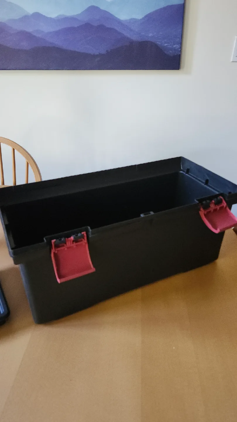 Large Black Plastic Toolbox image indicator(3)