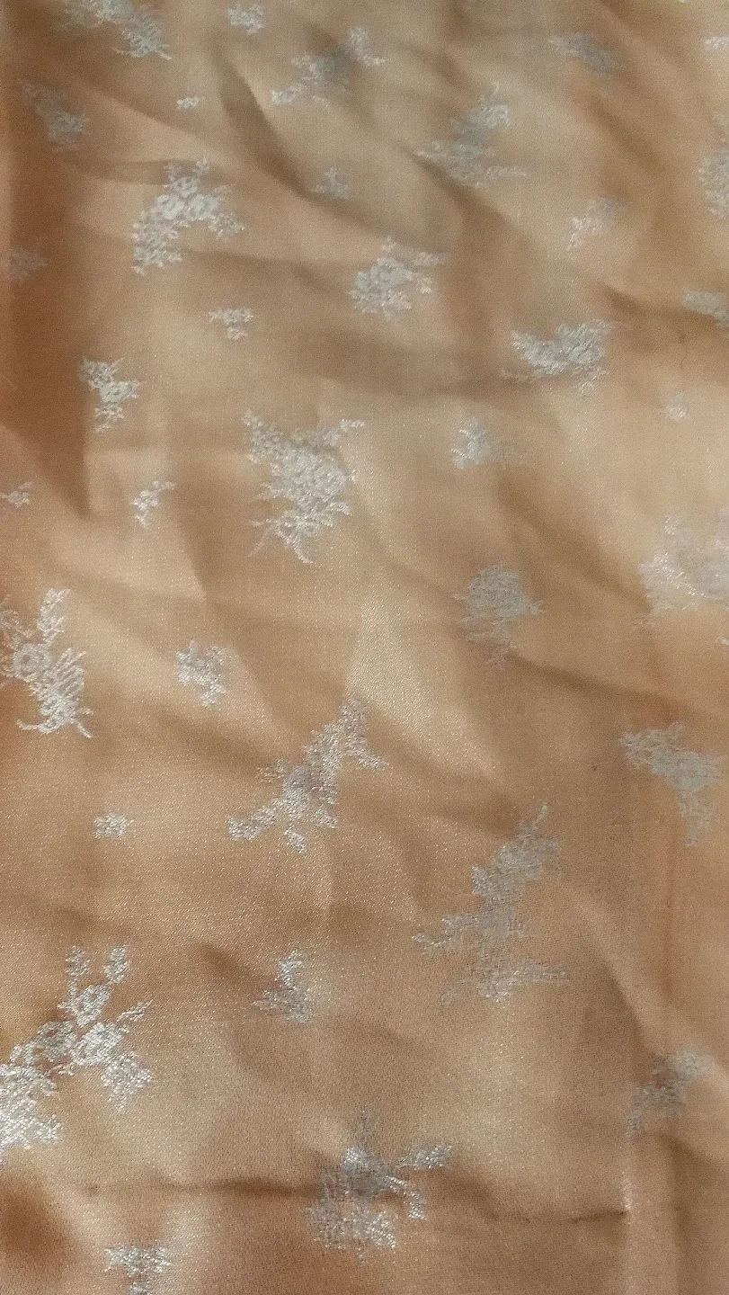 Vintage Peach Mandarin Collar Blouse - size S image indicator(3)