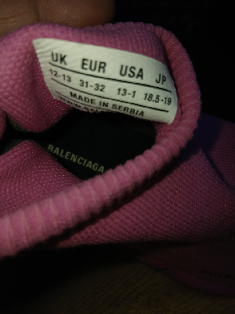 Balenciaga Speed 2.0 Pink Knit Sneakers, Size 13-1 - photo 2