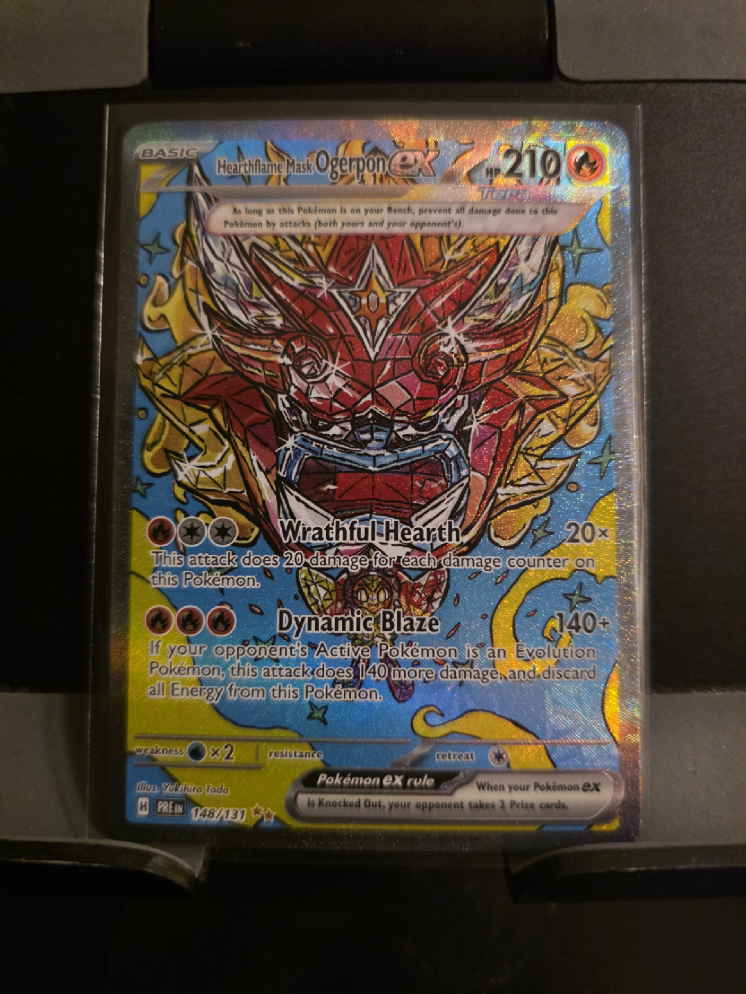 Hearthflame Mask Ogerpon ex Pokemon Card