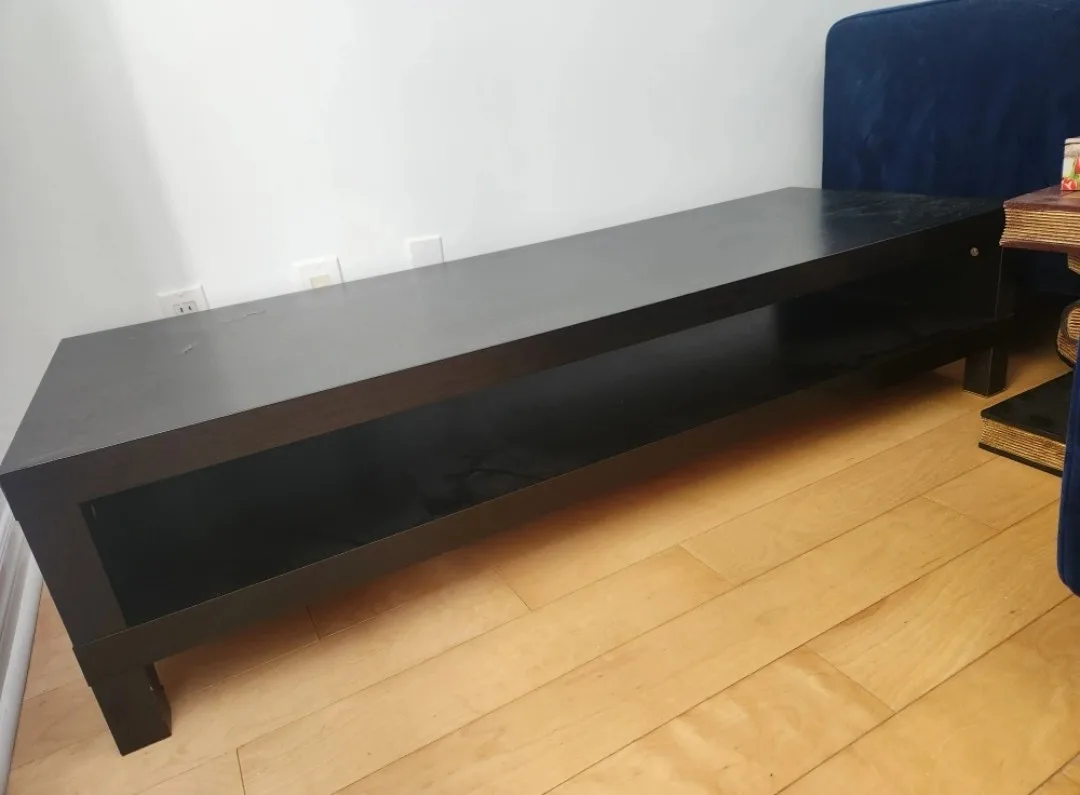 IKEA Lack TV Bench - Black-Brown 🧡 thumbnail