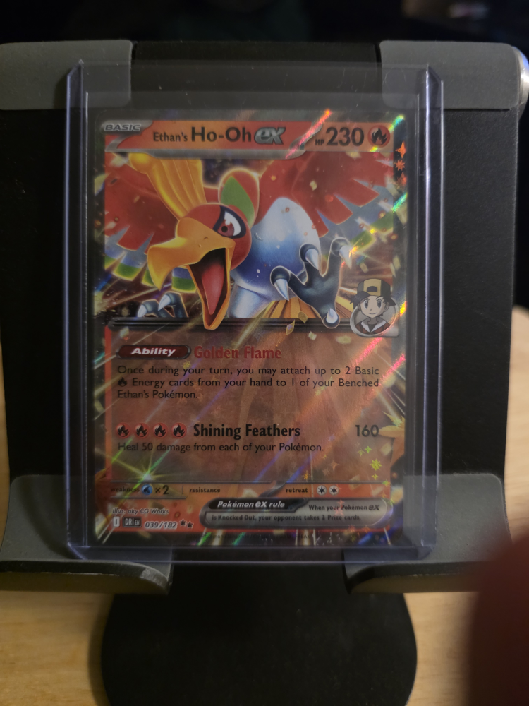 Ethan's Ho-Oh ex Pokemon Card
