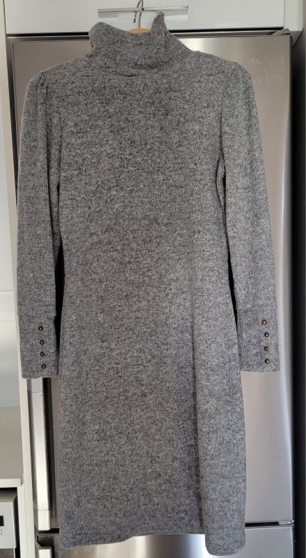 Grey Knit Belted Dress - photo 4