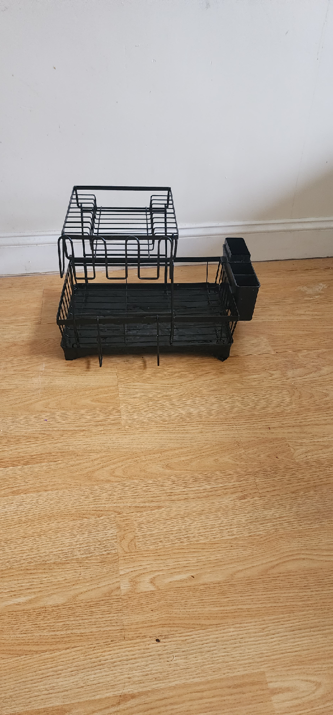 Black Metal Dish Rack