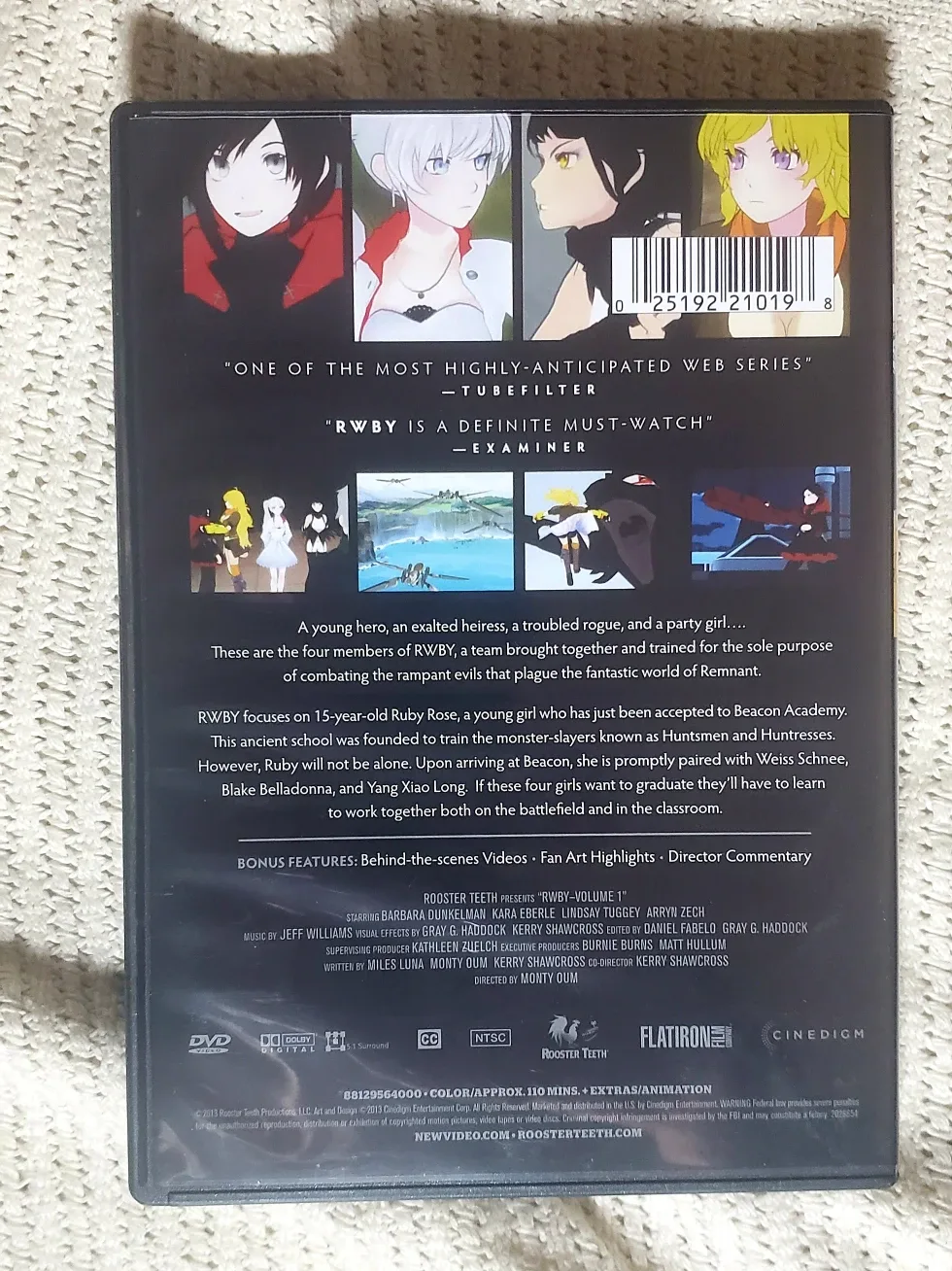RWBY Volumes 1 - 4 DVD and Blu-Rays image indicator(3)