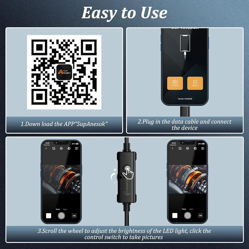 Ennuc Endoscope Camera - 2.0 MP HD image indicator(8)