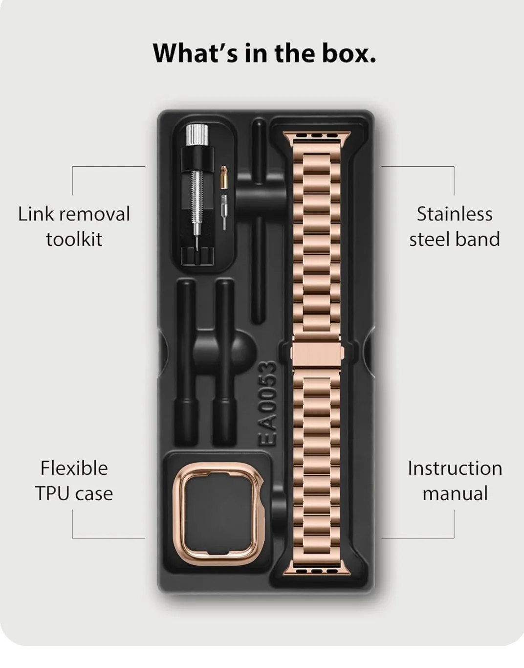 Fullmosa Apple Watch Band 46mm Stainless Steel + Case image indicator(4)