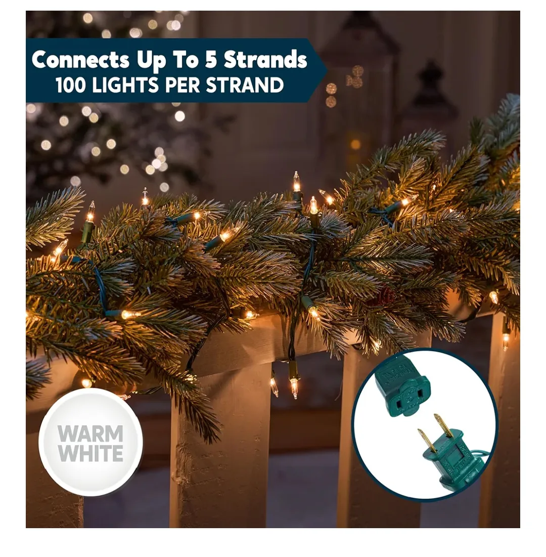 String Lights 100 T5 Clear White Bulb image indicator(3)