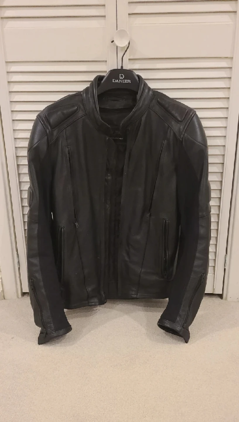 Wilson's Leather Black Motorcycle Jacket