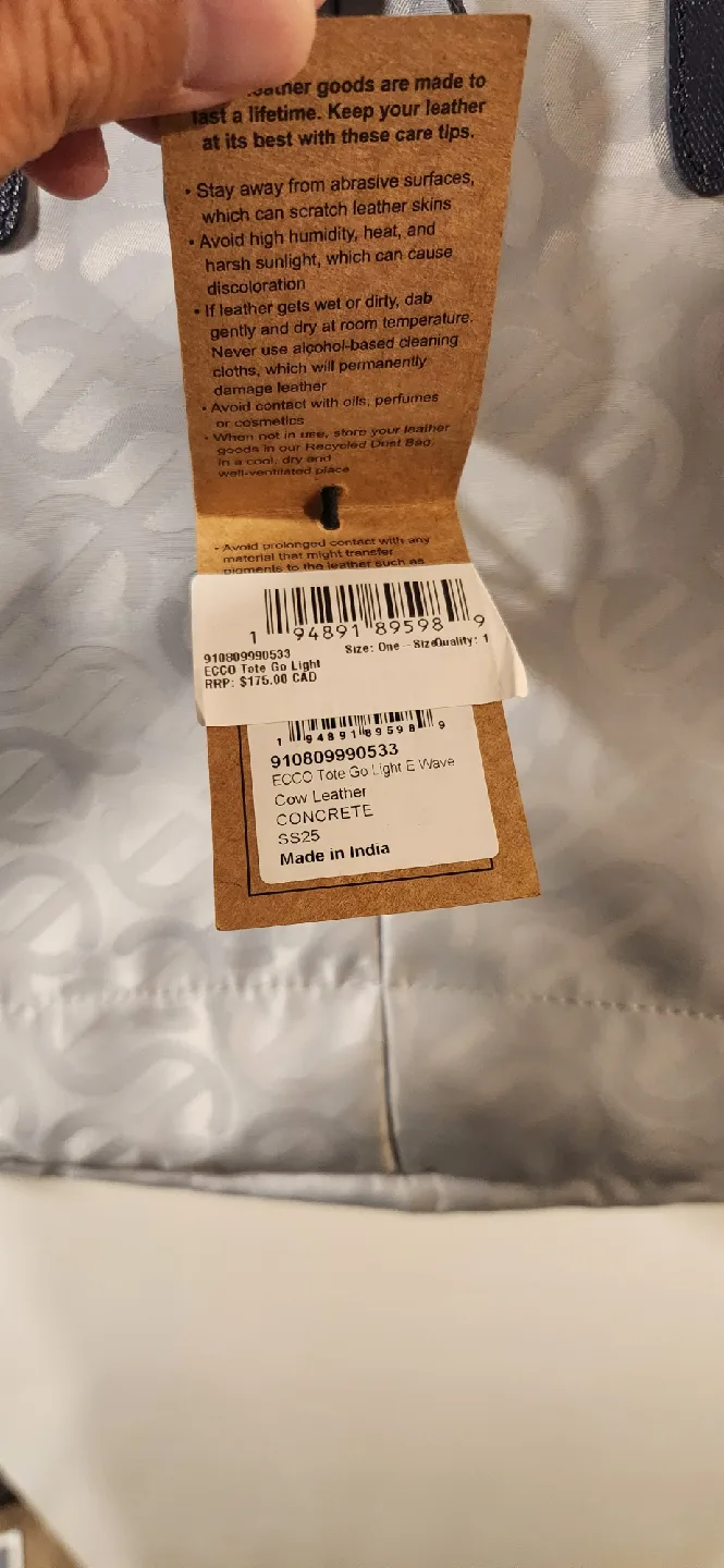 ECCO Tote Go Light E Wave Bag - Concrete image indicator(2)