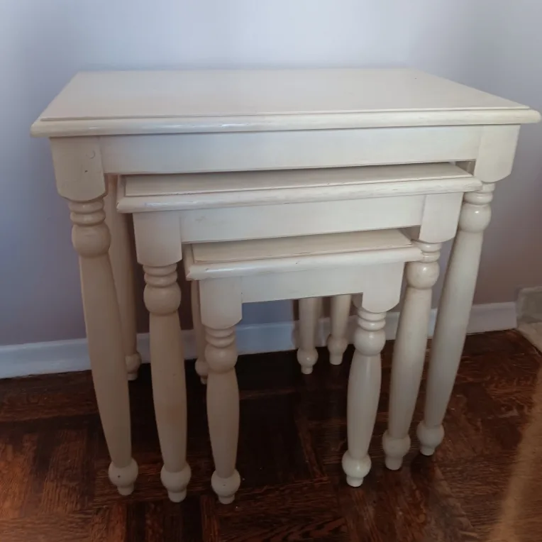 Nesting Tables - Set of 3, Off-White image indicator(2)
