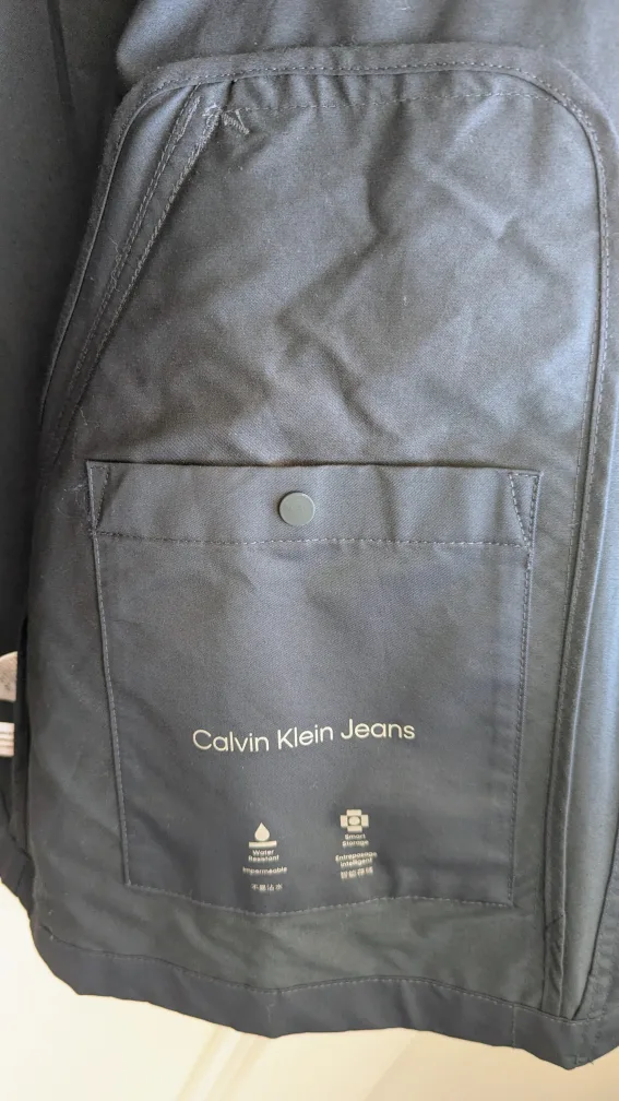 Calvin Klein Navy Blue Hooded Rain Jacket image indicator(7)