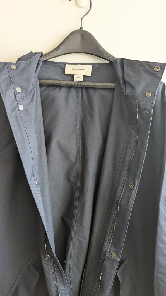 Calvin Klein Navy Blue Hooded Rain Jacket image indicator(9)