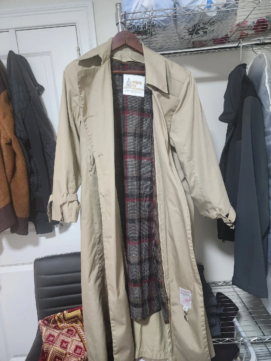 London Fog Tan Trench Coat image indicator(2)