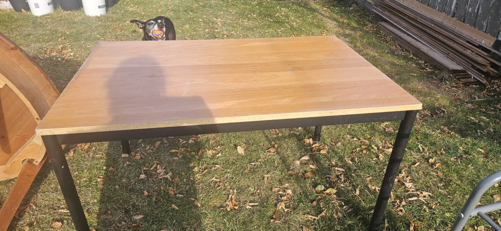 Simple Table with Black Legs