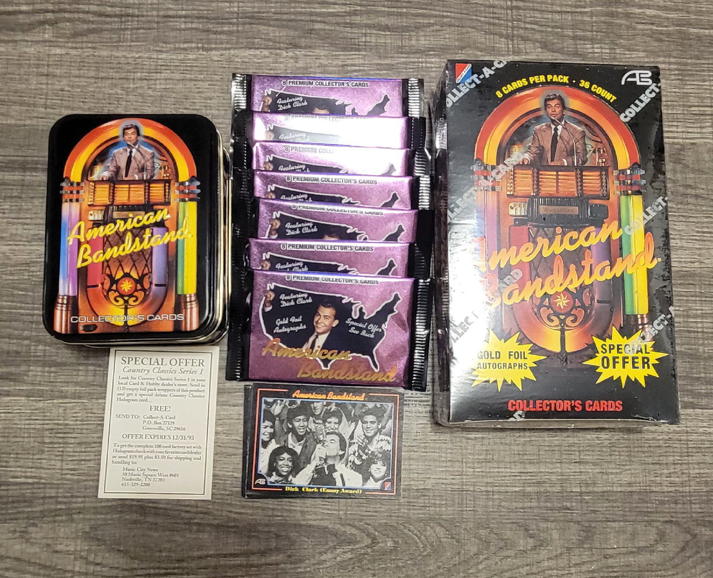 American Bandstand Collector's Cards Box Set bundle