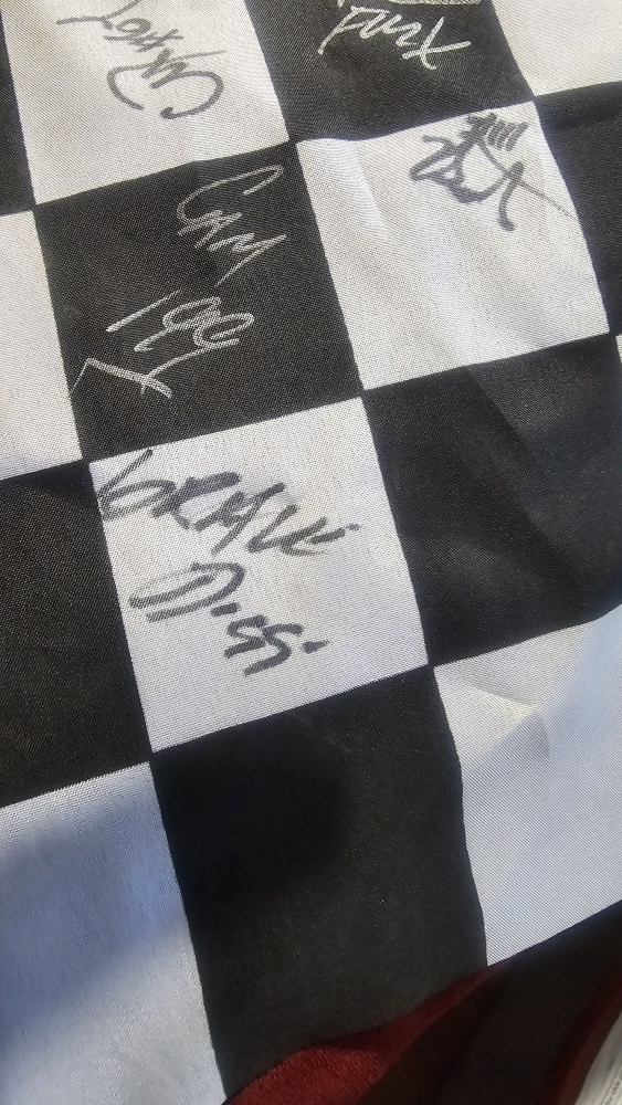 MONSTER TRUCK Signed Racing Checkered Flag - photo 3