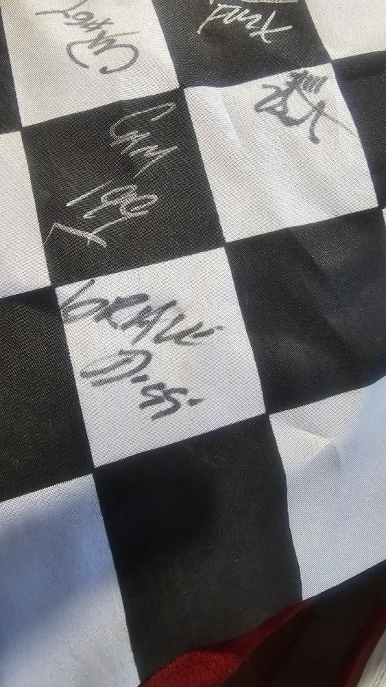 MONSTER TRUCK Signed Racing Checkered Flag image indicator(3)