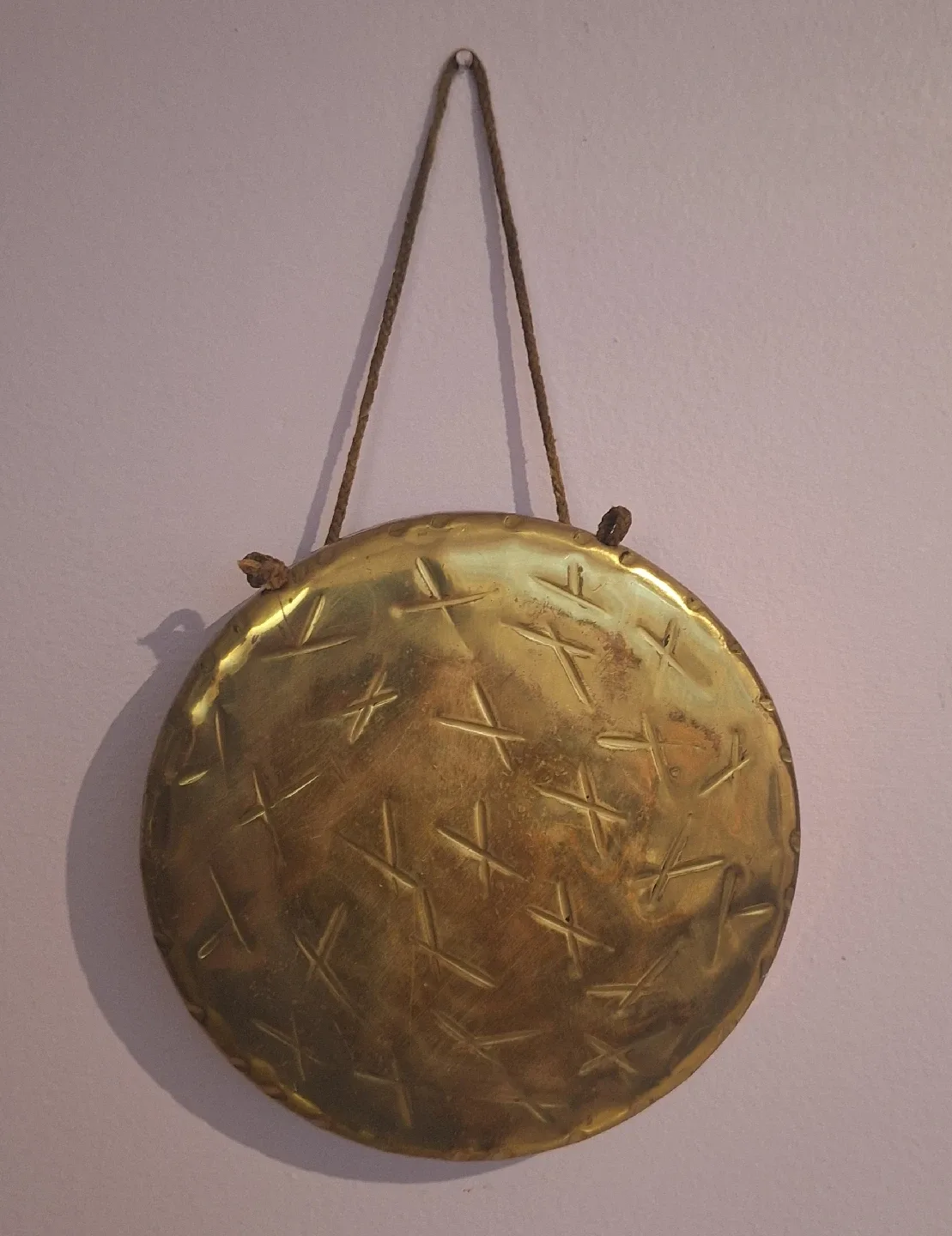 Vintage Brass Gong  Decorative Wall Hanging image indicator(2)