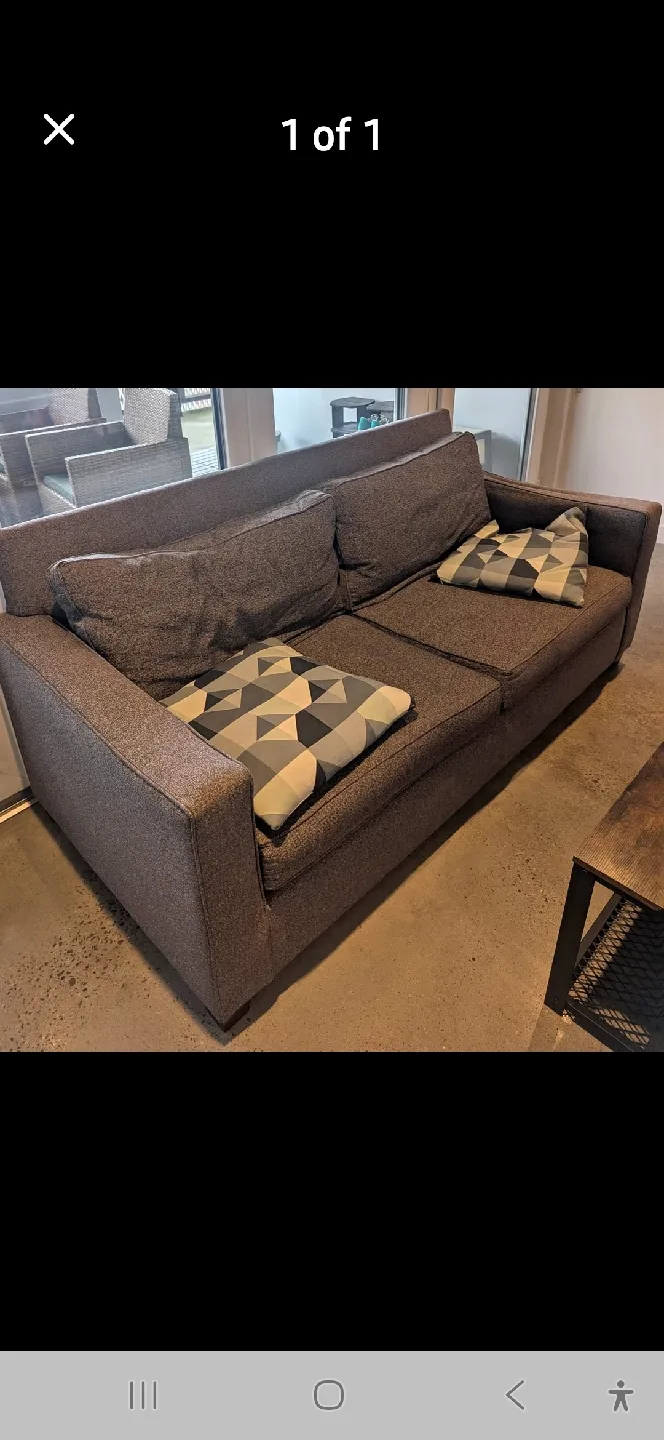 Comfortable Gray Sofa thumbnail