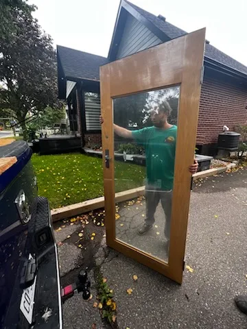 Wood and Glass Exterior Door image indicator(2)