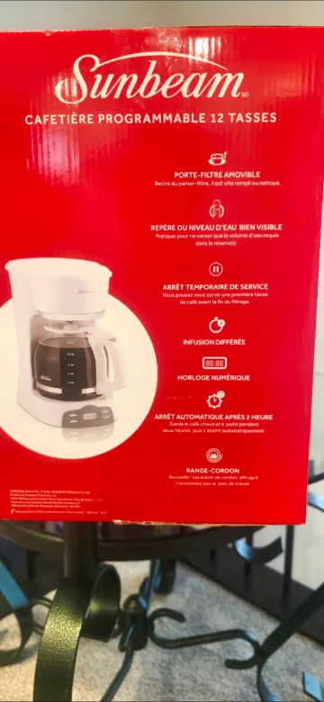 Sunbeam 12-Cup Programmable Coffeemaker - White image indicator(2)