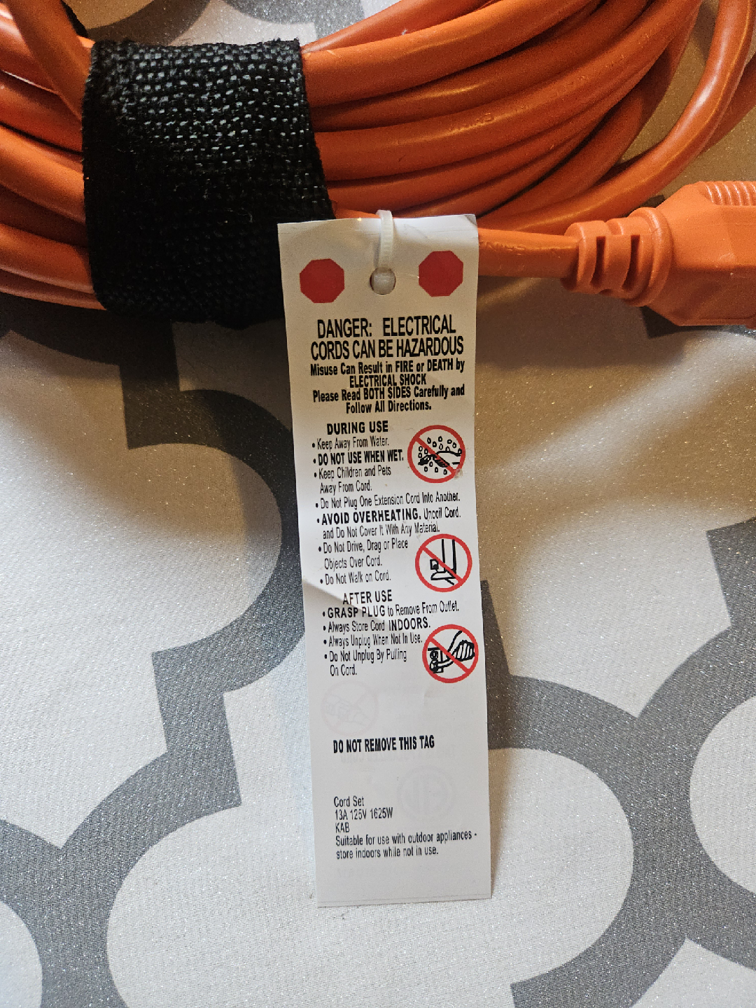 Orange Extension Cord - photo 2
