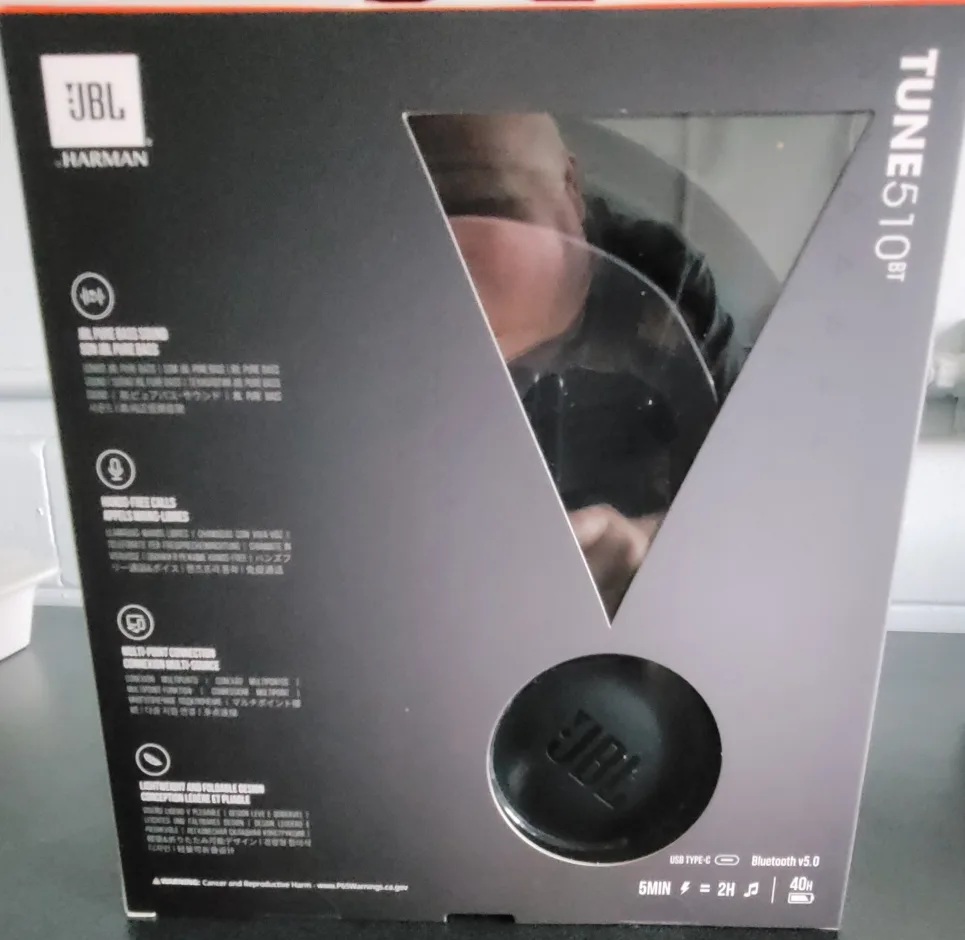 JBL Tune 510BT Wireless On-Ear Headphones - Black image indicator(2)