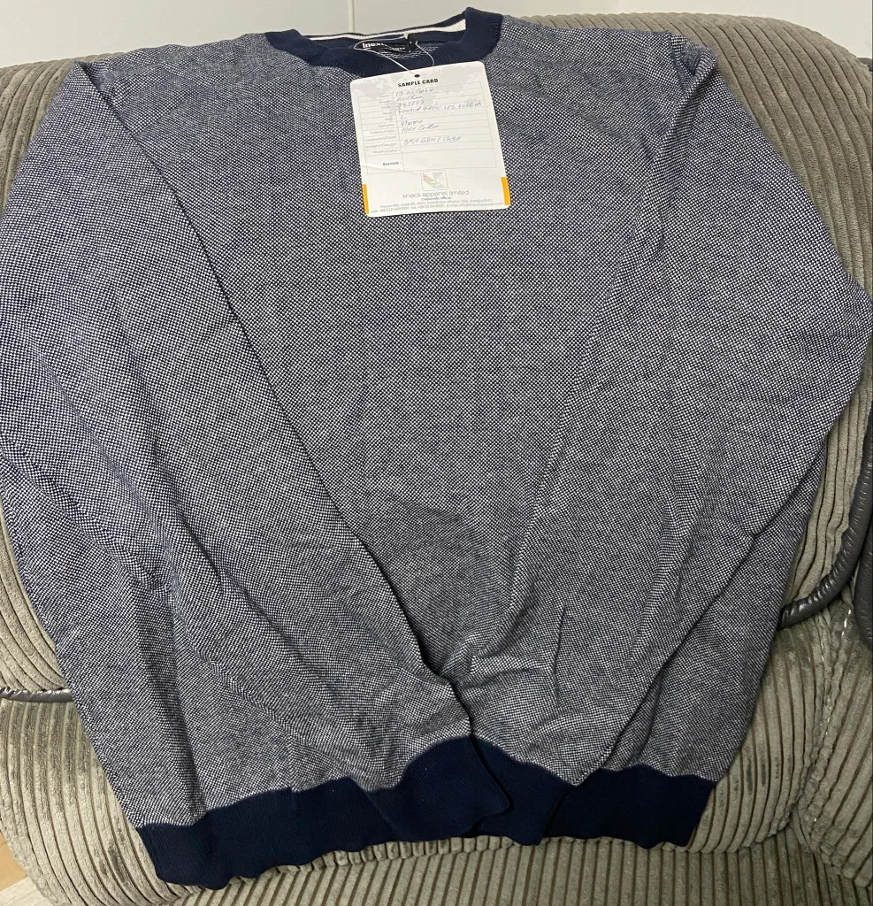 Strellson Men's Blue Crew Neck New Sweater thumbnail