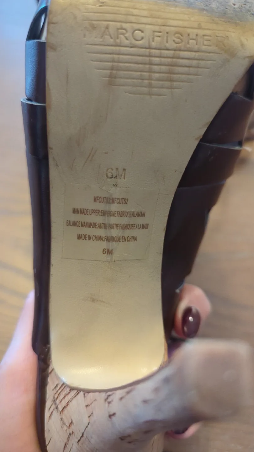 Marc Fisher Brown Heels - Size 6 image indicator(4)