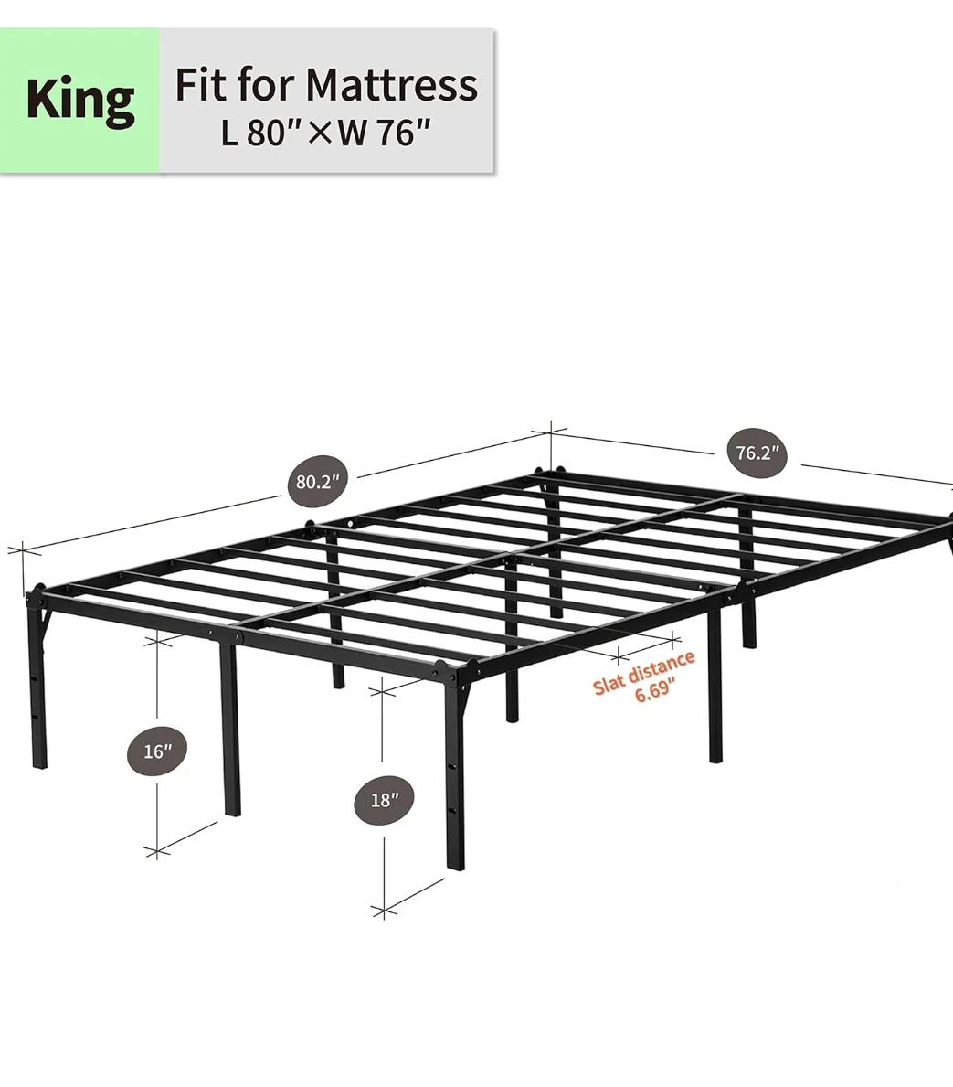 furniture items bed frames, king,queen and double 16,18 and 20 "