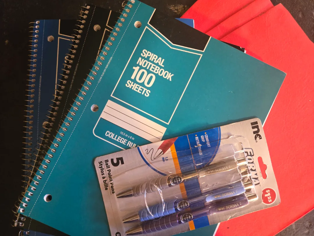 Spiral Notebooks, Folders and  Pens thumbnail