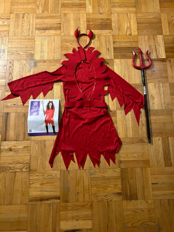 Devil Costume - Includes Headband and Pitchfork