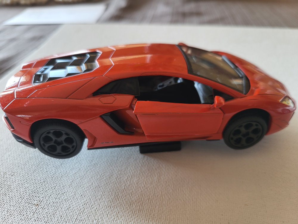 Lamborghini Aventador Orange Diecast Car
