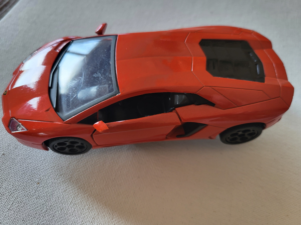 Lamborghini Aventador Orange Diecast Car - photo 3