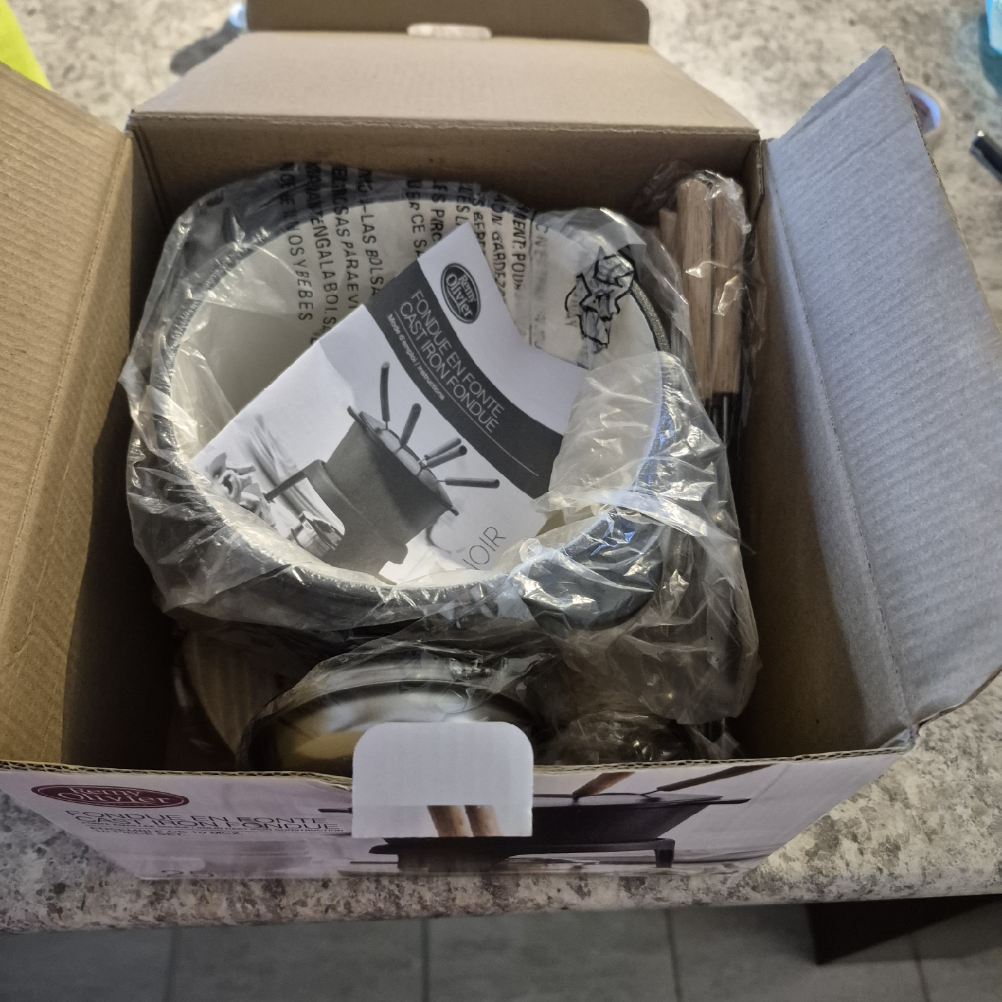 Remy Olivier Cast Iron Fondue Set - New in Box! - photo 3
