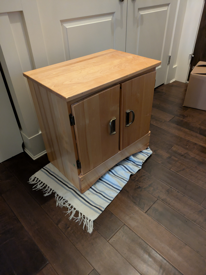 Wooden Cabinet with Door - photo 2
