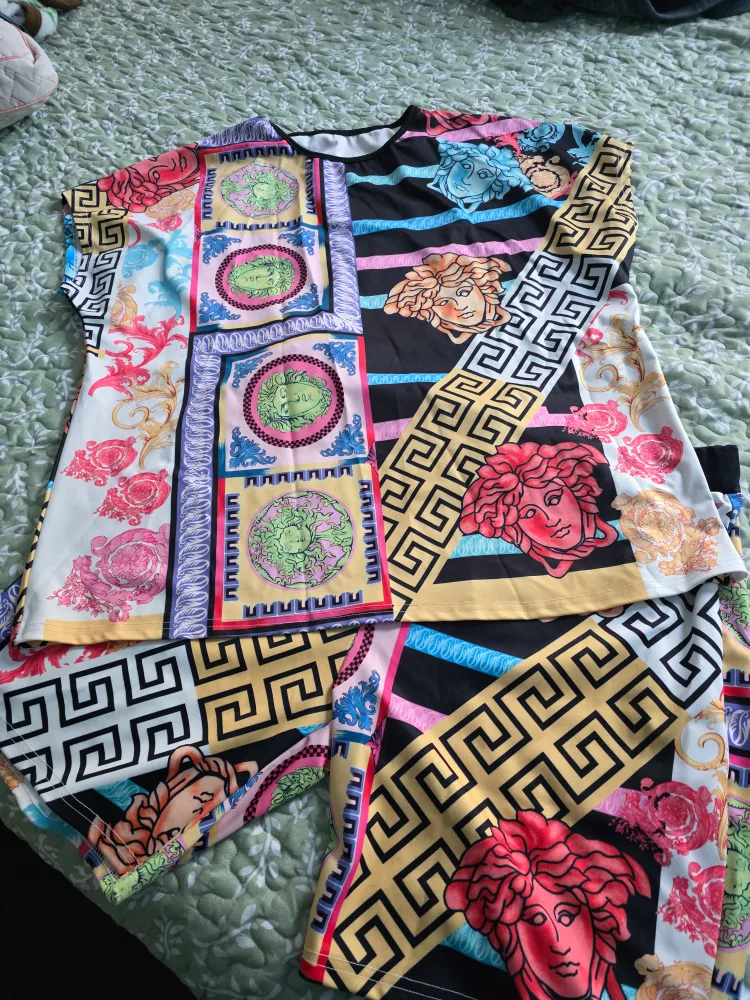 Versace Inspired Colorful Matching Set thumbnail