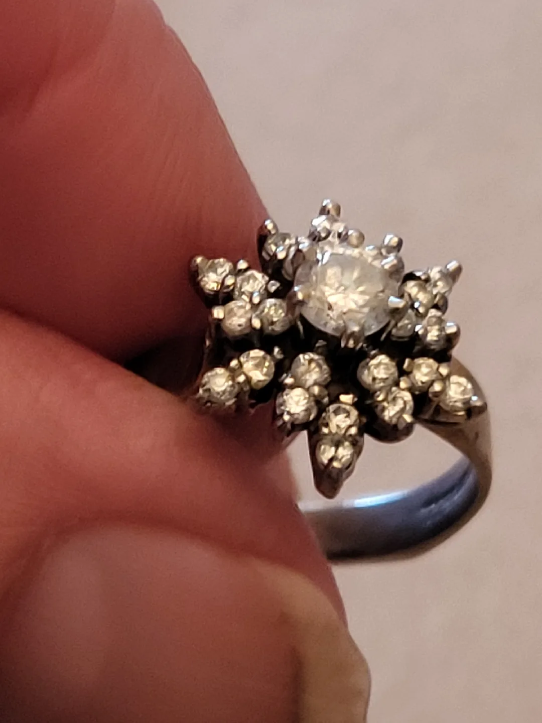 Vintage Sterling Silver & Gemstone Ring thumbnail